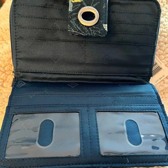 Vera Bradley blue and pink wallet NWT - Picture 3 of 5